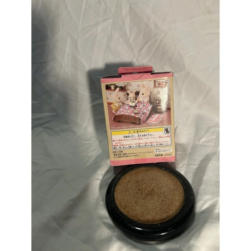 Epoch Sylvanian Families Double Bed Set Ka-512 1:12 w/ Bed & Bedding